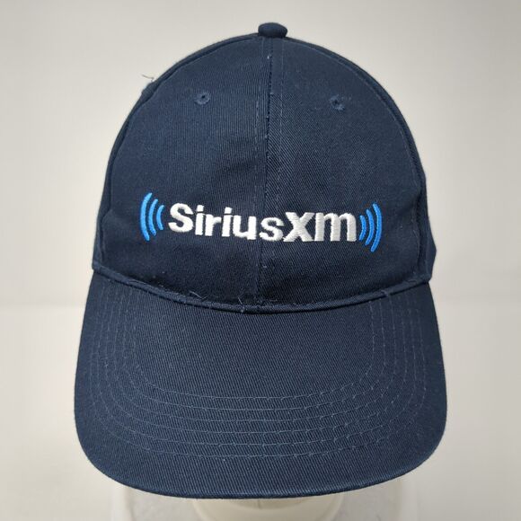 SiriusXM Slideback Hat Blue One Size Adjustable Embroidered 6 Panel - Picture 2 of 7